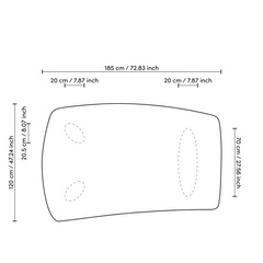 Stolik kawowy Eichholtz Bergman fornir dębowy w kolorze antracytowym