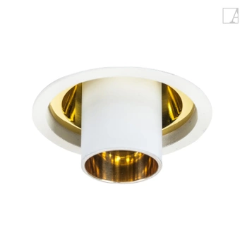 Lampa wpuszczana Authentage Aureole - długa - złoty reflektor