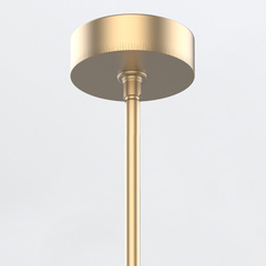 Duża lampa wisząca LED Floriana - Naturalny mosiądz