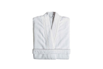 Szlafrok Kąpielowy Bee Waffle L White