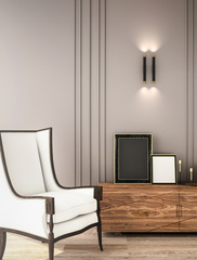 Kinkiet Q Parette Nero / Rose Gold Orlicki Design