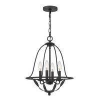 Lampa wisząca Bradbury - 4 źródła światła - Popielaty