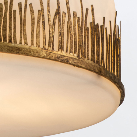 Lampa wisząca Sawgrass - 3 źródła światła - Płatkowe złoto