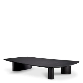 Stolik kawowy Eichholtz Bergman fornir dębowy w kolorze antracytowym