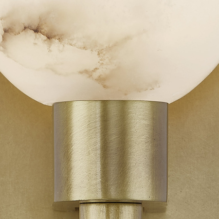 Kinkiet Lucian - 1 źródło światła - Vintage mosiądz