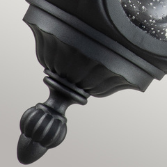 Średnia latarnia naścienna Chicago - 1 źródło światła - Teksturowana czerń