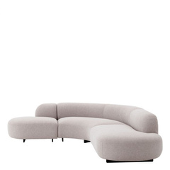 Sofa ogrodowa Eichholtz Björn L Mauritius jasnoszary