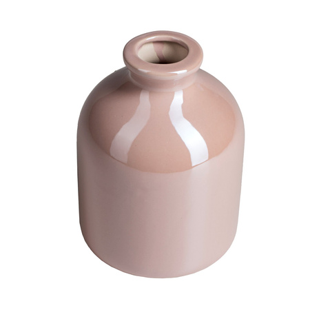WAZON CERAMICZNY - RÓŻOWY - 13X17CM - JOLIPA - MY HONEY HOME