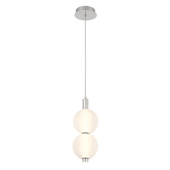 Mała lampa wisząca Palams - 2 źródła światła - Polerowany nikiel