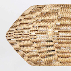 Lampa wisząca Luca - 3 źródła światła - Czarny, karmelowy beż