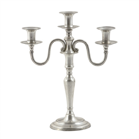 ŚWIECZNIK - SREBRNY - 30x37,5CM - COTE TABLE - MY HONEY HOME