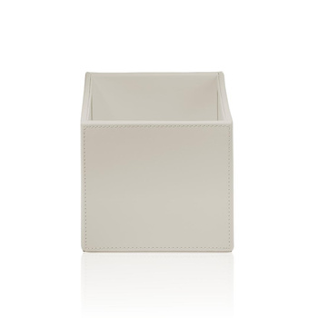 Małe pudełko Decor Walther Sztuczna skóra piaskowa