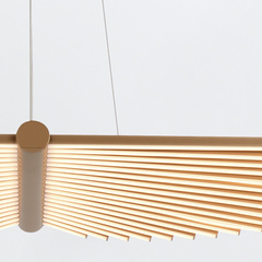 Żyrandol Seraph - Szczotkowane złoto