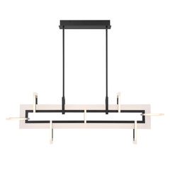 Średnia lampa wyspowa Inizio - Matowa czerń