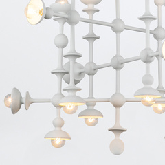 Żyrandol Cadence - 18 źródeł światła - Antyczna biel