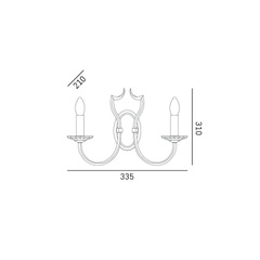 Kinkiet RIGA W02779CH