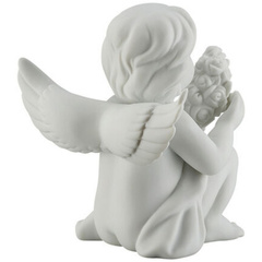 Anioł średni z kwiatami