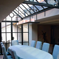 Lampa wisząca Authentage Bellefeu royal prostokątna