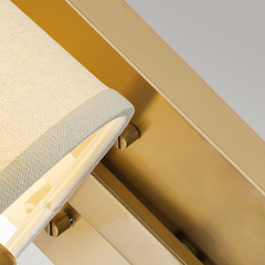 Kinkiet Uptown Gotham - 1 źródło światła - Szczotkowany mosiądz