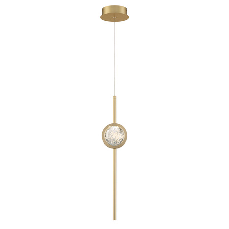 Lampa wisząca Barletta - 1 źródło światła - Szczotkowane złoto