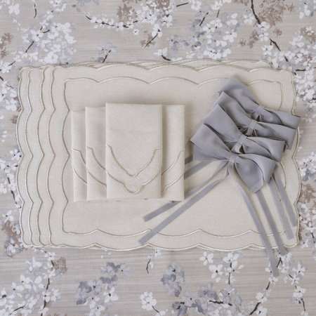 OBRUS BAWEŁNIANY TWIGS - 130 x 300 CM - ROSEBERRY HOME - MY HONEY HOME