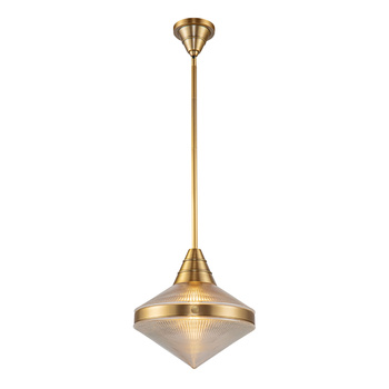 Lampa wisząca Willard - 1 źródło światła - Vintage mosiądz