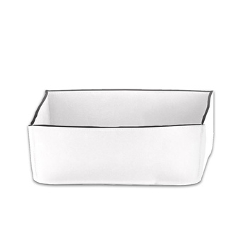 Pudełko Decor Walther NAPPA Skóra naturalna śnieżny-Biały