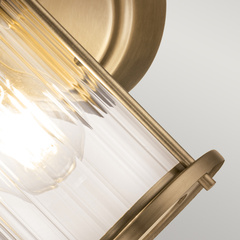 Kinkiet Riggs - 1 źródło światła - Wyblakły mosiądz