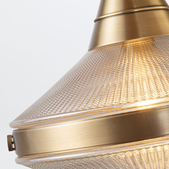 Lampa wyspowa Willard - 2 źródła światła - Vintage mosiądz