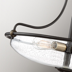 Półplafon Griffin - 3 źródła światła - Brąz palladiański