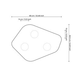 Stolik boczny Matiz white high gloss finish