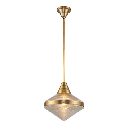 Lampa wisząca Willard - 1 źródło światła - Vintage mosiądz