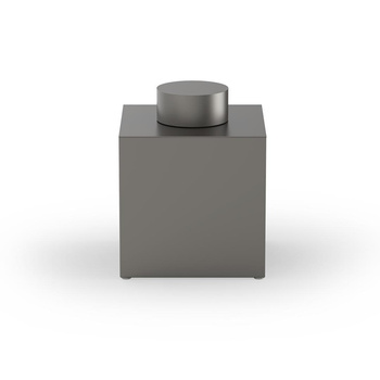 Pudełko z pokrywką Decor Walther Ciemny Metal mat