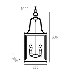 Lampa wisząca NEW YORK P04936CH