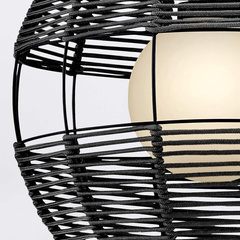 Średnia lampa wisząca Maddox - 1 źródło światła - Czarny