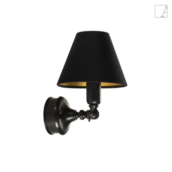 Lampa ścienna Authentage Fiston capuche na okrągłej podstawie