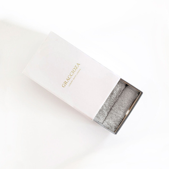 Zestaw Upominkowy Ręczników Graccioza Long Double Loop 30x30 cm Silver