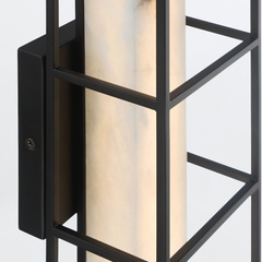 Średni kinkiet Blakley - 1 źródło światła - Matowa czerń