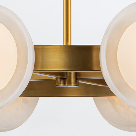 Żyrandol LED Alonso - Vintage mosiądz