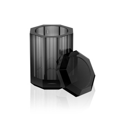 KRISTALL Pudełko z pokrywką Decor Walther Antracyt