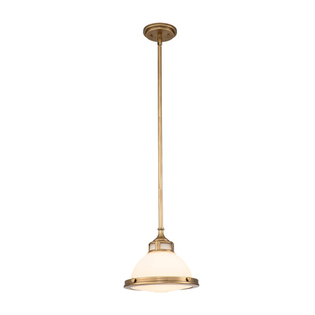 Mała lampa wisząca Amelia - 1 źródło światła - Stary mosiądz