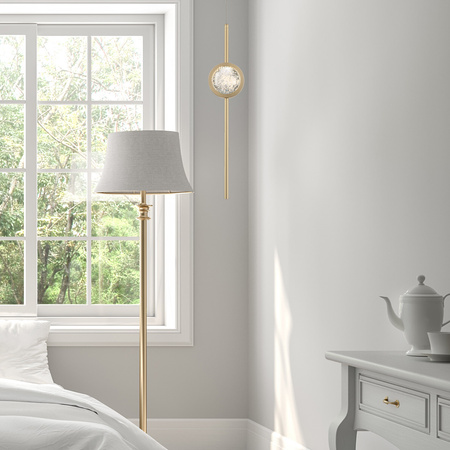 Lampa wisząca Barletta - 1 źródło światła - Szczotkowane złoto