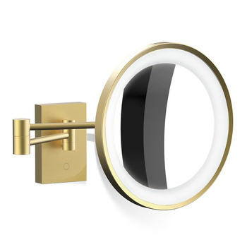 Lusterko kosmetyczne podświetlane Decor Walther matowe złoto 24-karatowe