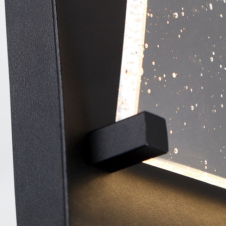 Średnia latarnia naścienna Kabo - Teksturowana czerń