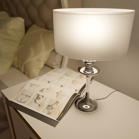 Lampa stołowa ABU DHABI T01413CH-WH