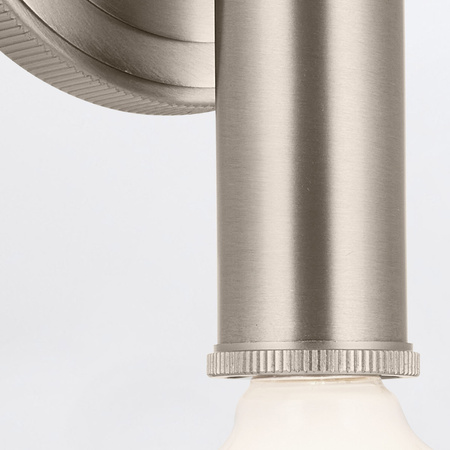 Kinkiet Torche - 2 źródła światła - Szczotkowany nikiel