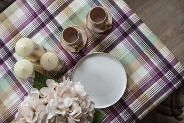 OBRUS BAWEŁNIANY VERY PERI - 130 x 250 CM - ROSEBERRY HOME - MY HONEY HOME