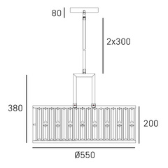 Lampa wisząca KYIV P05134CP