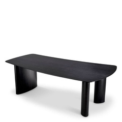 Stół do jadalni Eichholtz Bergman S fornir dębowy w kolorze antracytowym