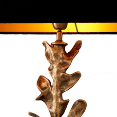 Lampa stołowa Scalo vintage brass finish incl shade